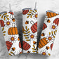 Retro Pumkin Acorn 20oz Sublimation Tumbler Designs, Fall  9.2 x 8.3” Straight Skinny Tumbler, Tumbler Wrap PNG