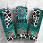 Country Cowhide Junkie 20oz Sublimation Tumbler Designs, Rancher 9.2 x 8.3” Straight Skinny Tumbler, Tumbler Wrap PNG