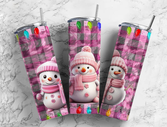 Snowman Winter Frosty 20oz Sublimation Tumbler Designs, Quilt Knitting Cold 9.2 x 8.3” Straight Skinny Tumbler, Tumbler Wrap PNG