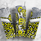 Cheerleader pom poms 20oz Sublimation Tumbler Designs, Yellow and white 9.2 x 8.3” Straight Skinny Tumbler Wrap PNG