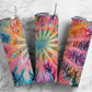 Rainbow pastel 20oz Sublimation Tumbler Designs, colorful spiral 9.2 x 8.3” Straight Skinny Tumbler Wrap PNG