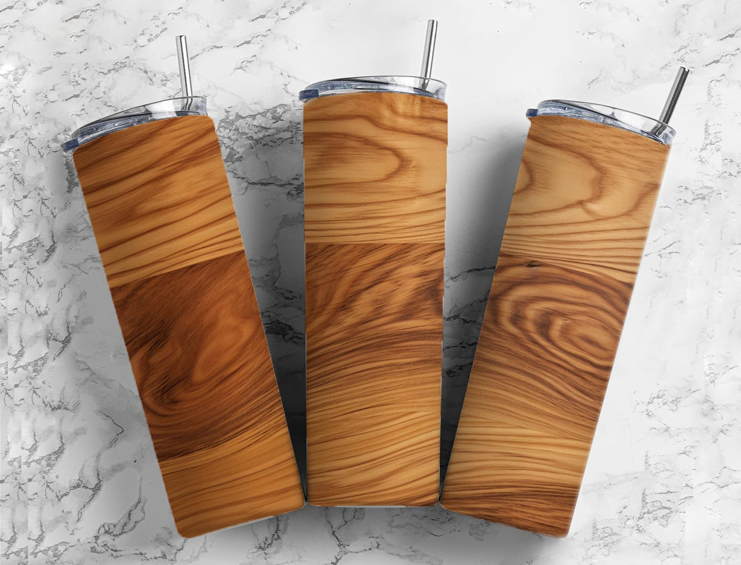 Timber grain 20oz Sublimation Tumbler Designs, Wooden 9.2 x 8.3” Straight Skinny Tumbler Wrap PNG