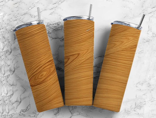 wood timber 20oz Sublimation Tumbler Designs, oak look 9.2 x 8.3” Straight Skinny Tumbler Wrap PNG