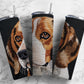 Embroidery beagle 20oz Sublimation Tumbler Designs, embroidery dog 9.2 x 8.3” Straight Skinny Tumbler Wrap PNG