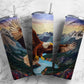 Embroidery American Eagle 20oz Sublimation Tumbler Designs, floral Eagle  9.2 x 8.3” Straight Skinny Tumbler Wrap PNG