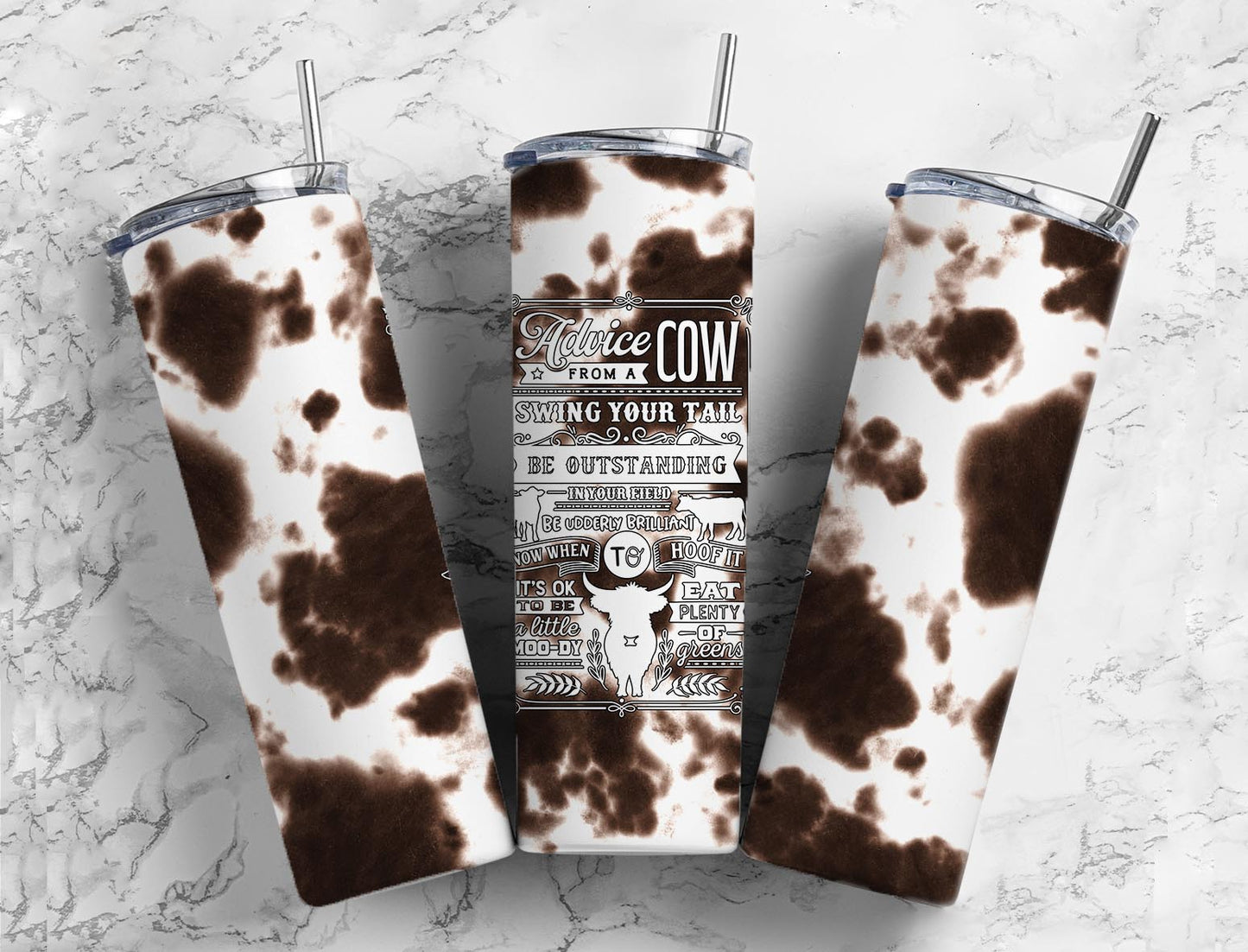 Advice from a Cow 20oz Sublimation Tumbler Designs, Cowboy Arts 9.2 x 8.3”  Tumbler Png, Digital Download