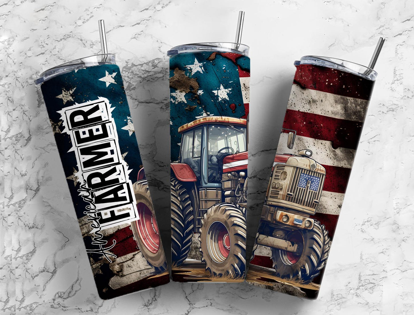 American Farmer 20oz Sublimation Tumbler Designs, Farm Truck 9.2 x 8.3”  Tumbler Png, Digital Download