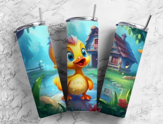 Cute Duck 20oz Sublimation Tumbler Designs, Lake Duck 9.2 x 8.3”  Tumbler Png, Digital Download