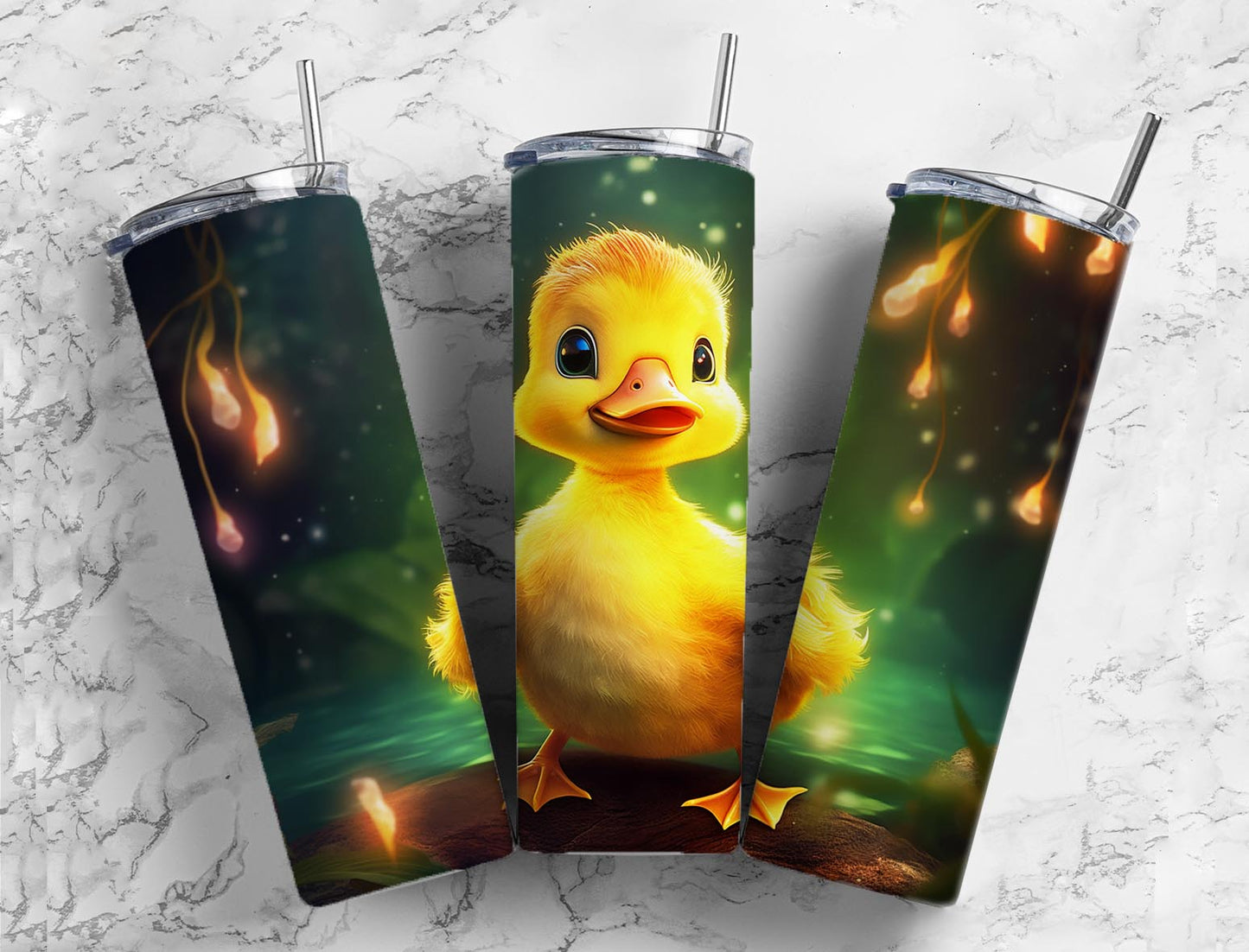 3D Light Ducks 20oz Sublimation Tumbler Designs, Duck Light 9.2 x 8.3”  Tumbler Png, Digital Download