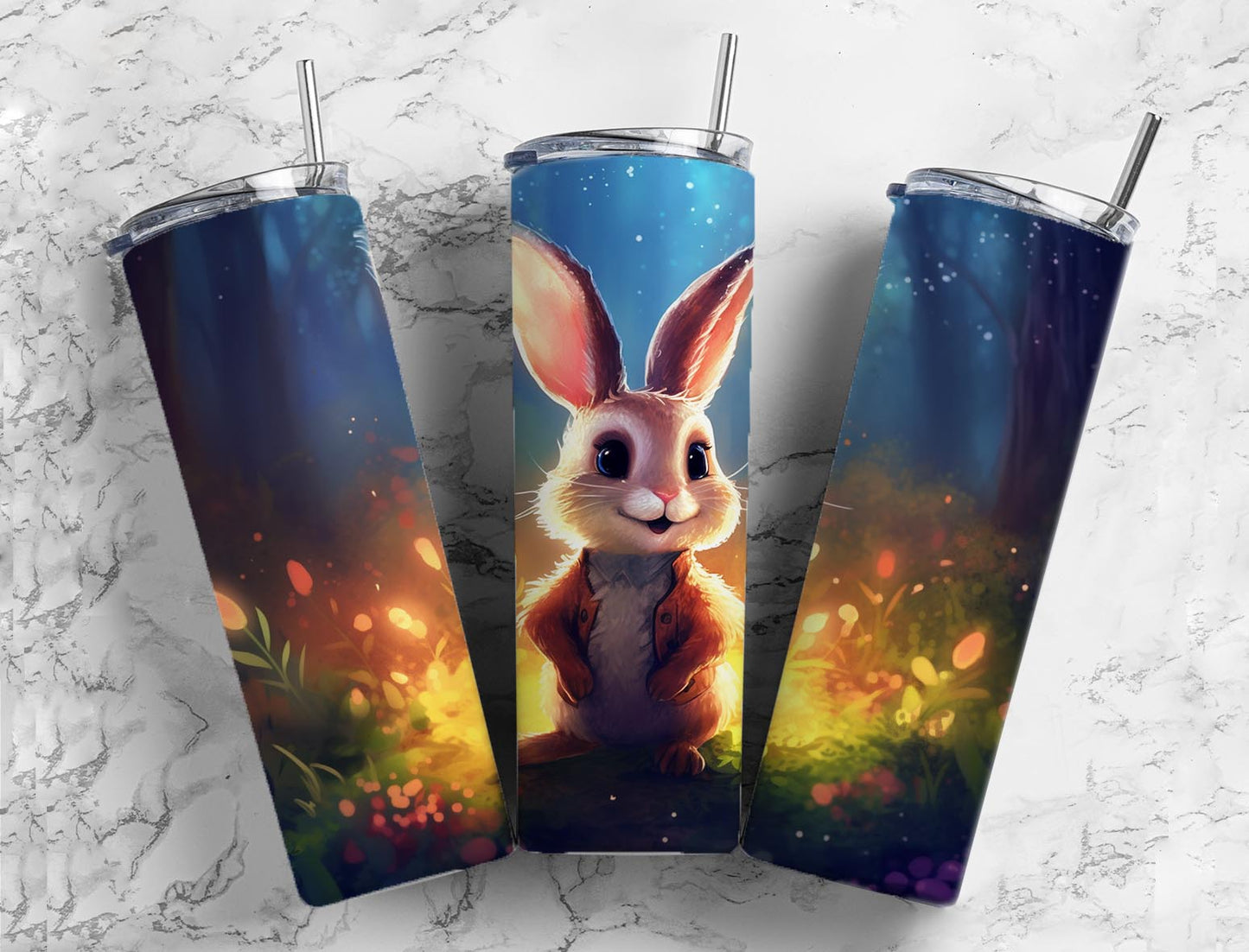 Splash Bunny 20oz Sublimation Tumbler Designs, Watercolor Paint 9.2 x 8.3”  Tumbler Png, Digital Download