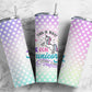 Real Unicorn 20oz Sublimation Tumbler Designs, Rainbow Dots 9.2 x 8.3”  Tumbler Png, Digital Download