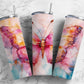 Colored Splash Butterfly 20oz Sublimation Tumbler Designs, Splash Butterfly 9.2 x 8.3”  Tumbler Png, Digital Download