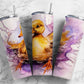 Purple Splash Duck 20oz Sublimation Tumbler Designs, Purple Duck 9.2 x 8.3”  Tumbler Png, Digital Download