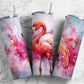 Pink Flamingo 20oz Sublimation Tumbler Designs, Splash Flamingo 9.2 x 8.3”  Tumbler Png, Digital Download