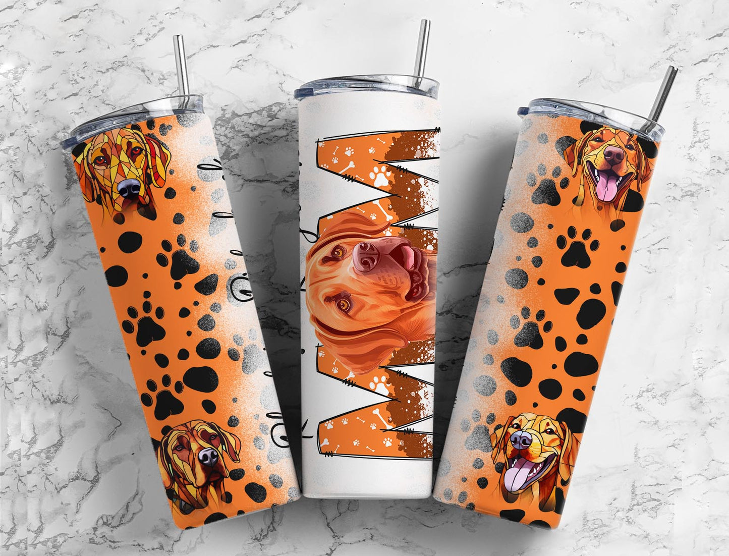 Rhodesian Ridgeback 20oz Sublimation Tumbler Designs, Dog Mom 9.2 x 8.3”  Tumbler Png, Digital Download