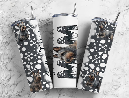 Scottish Terrier 20oz Sublimation Tumbler Designs, Dog Mom 9.2 x 8.3”  Tumbler Png, Digital Download