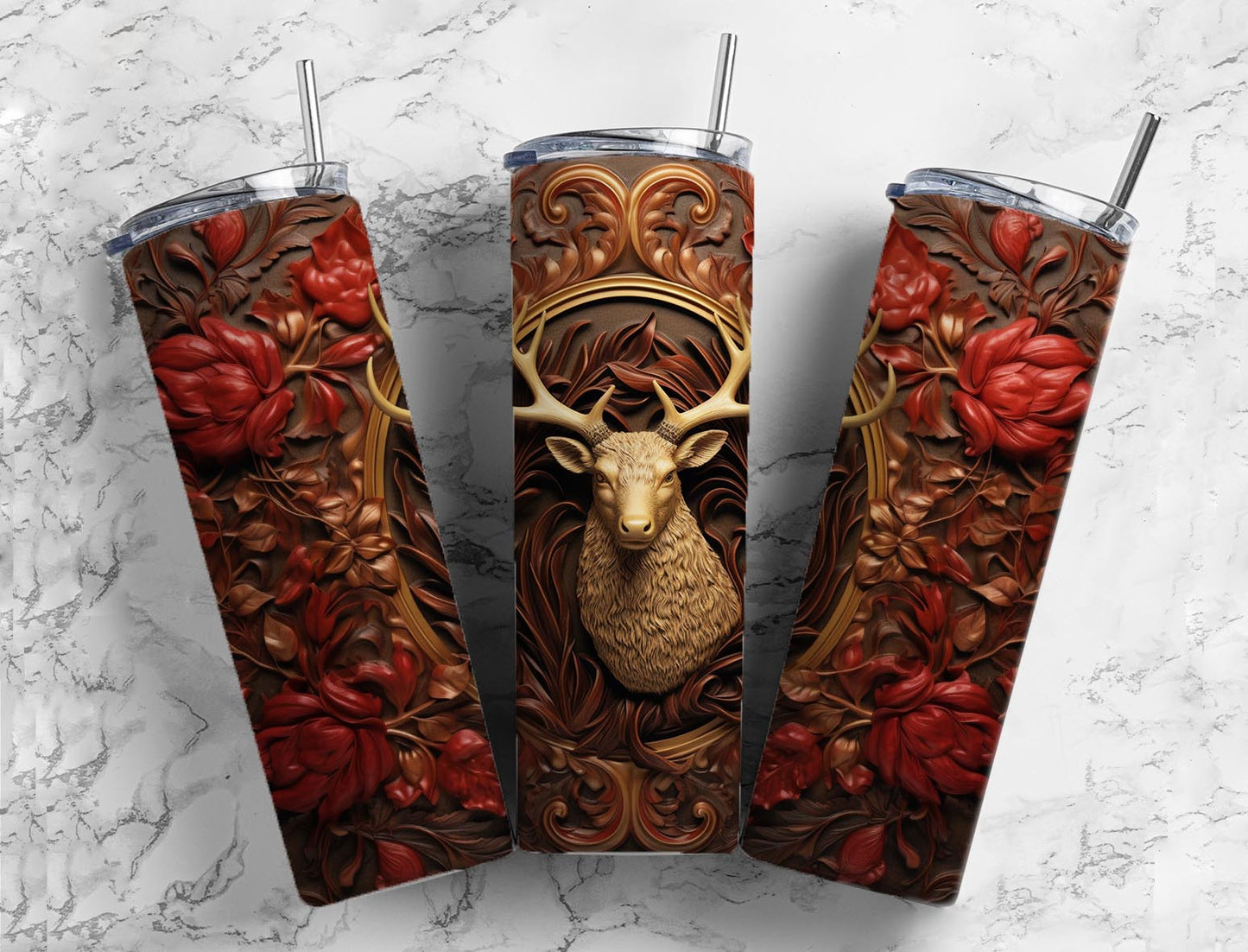 Sublimation PNG Sublimation PNG - 40 Tooled Leather PNG Bundle , Straight Tumbler, Design Bundle, Rustic West 20oz Straight Tumbler, Sunflower Tumbler Wrap, Digital Download-Tumblerwrapdesigns