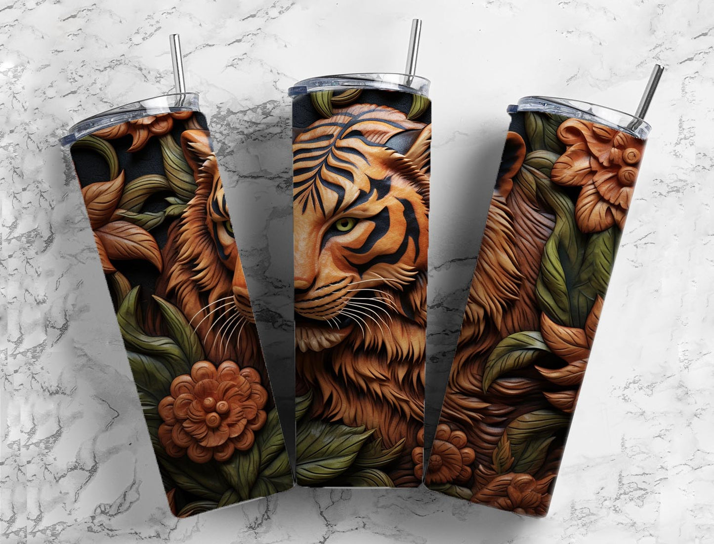 Sublimation PNG Sublimation PNG - 40 Tooled Leather PNG Bundle , Straight Tumbler, Design Bundle, Rustic West 20oz Straight Tumbler, Sunflower Tumbler Wrap, Digital Download-Tumblerwrapdesigns