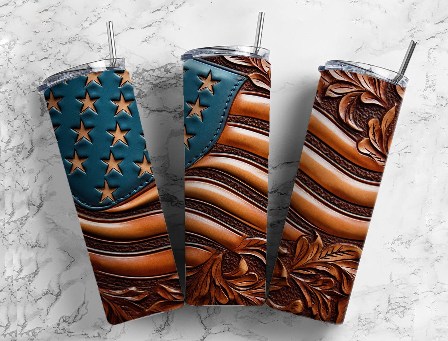 40 Tooled Leather PNG Bundle , Straight Tumbler, Design Bundle, Rustic West 20oz Straight Tumbler, Sunflower Tumbler Wrap, Digital Download