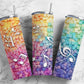 Colored Chords 20oz Sublimation Tumbler Designs, Music 9.2 x 8.3”  Tumbler Png, Digital Download