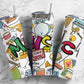 Retro Music 20oz Sublimation Tumbler Designs, Music Glitters 9.2 x 8.3”  Tumbler Png, Digital Download