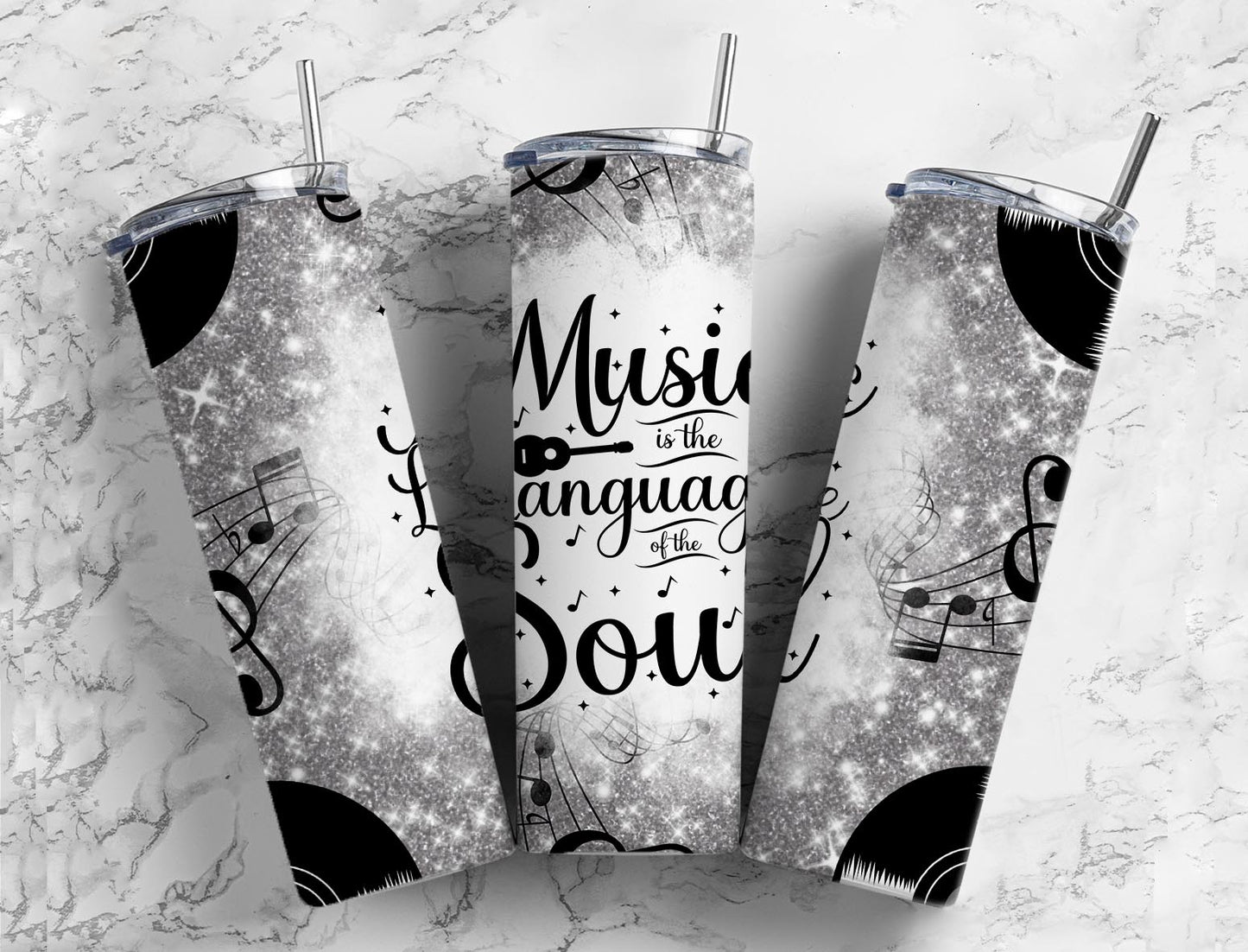 Black Music 20oz Sublimation Tumbler Designs, Music Chords 9.2 x 8.3”  Tumbler Png, Digital Download