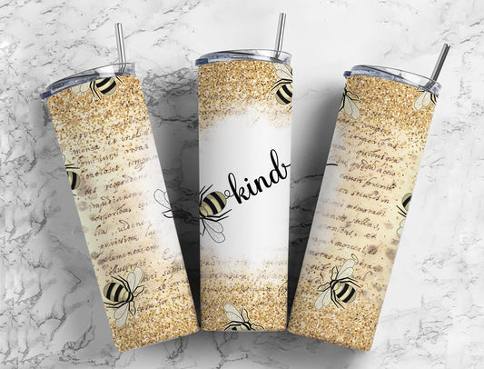 Bee Splash 20oz Sublimation Tumbler Designs, Glitter Notes 9.2 x 8.3”  Tumbler Png, Digital Download