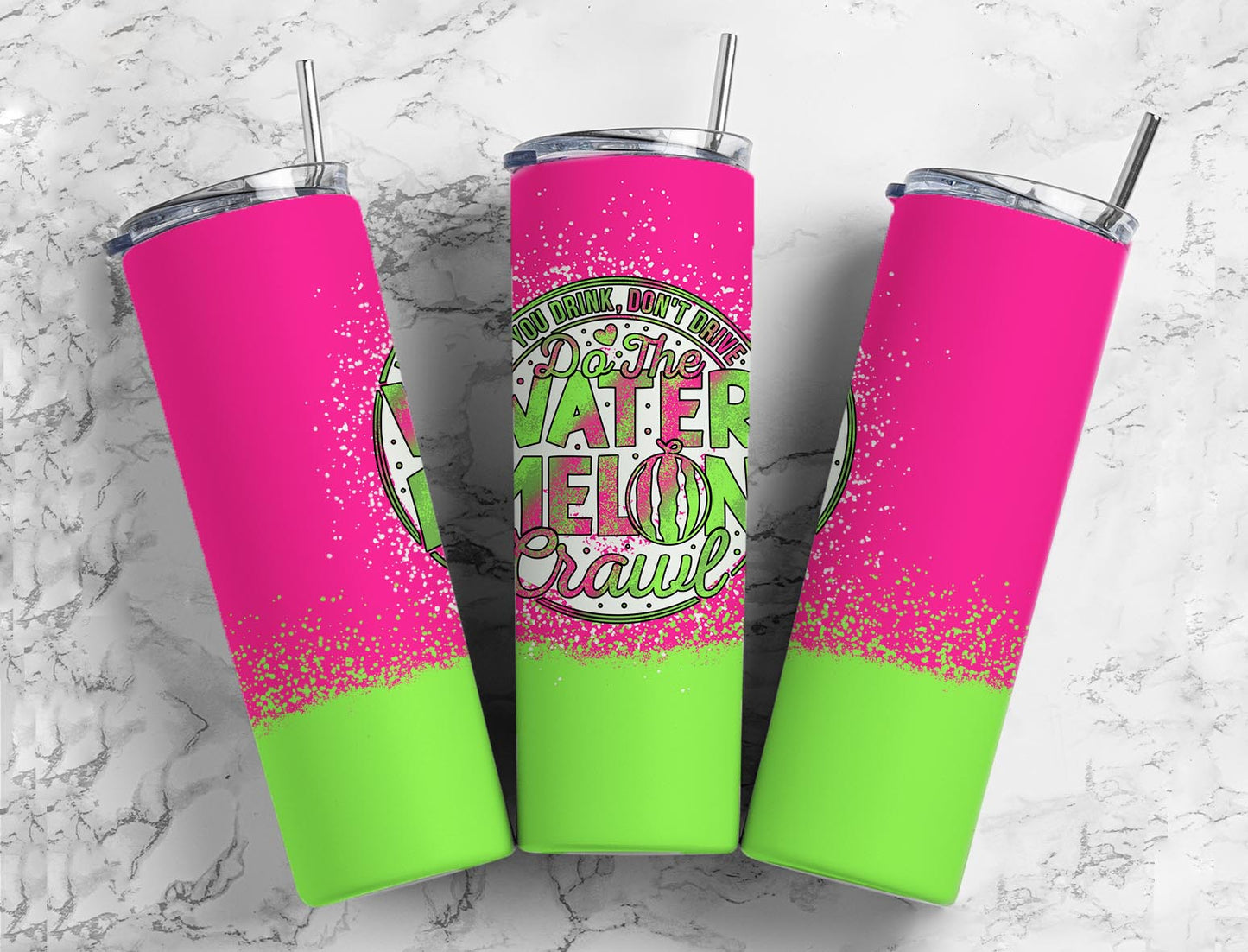 Do the Watermelon Crawl 20oz Sublimation Tumbler Designs, Glitter Water Melon 9.2 x 8.3”  Tumbler Png, Digital Download