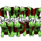 Turtles Doodle Letters Alphabet with Uppercase and Numbers PNG, Alphabet PNG Digital Download