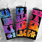 Rainbow Hippie 20oz Sublimation Tumbler Designs, Smoke Make the World A Kinder Place 9.2 x 8.3” Straight Skinny Tumbler PNG