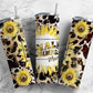 Cow print sunflower 20oz Sublimation Tumbler Designs, Small business 9.2 x 8.3” Straight Skinny Tumbler Wrap PNG