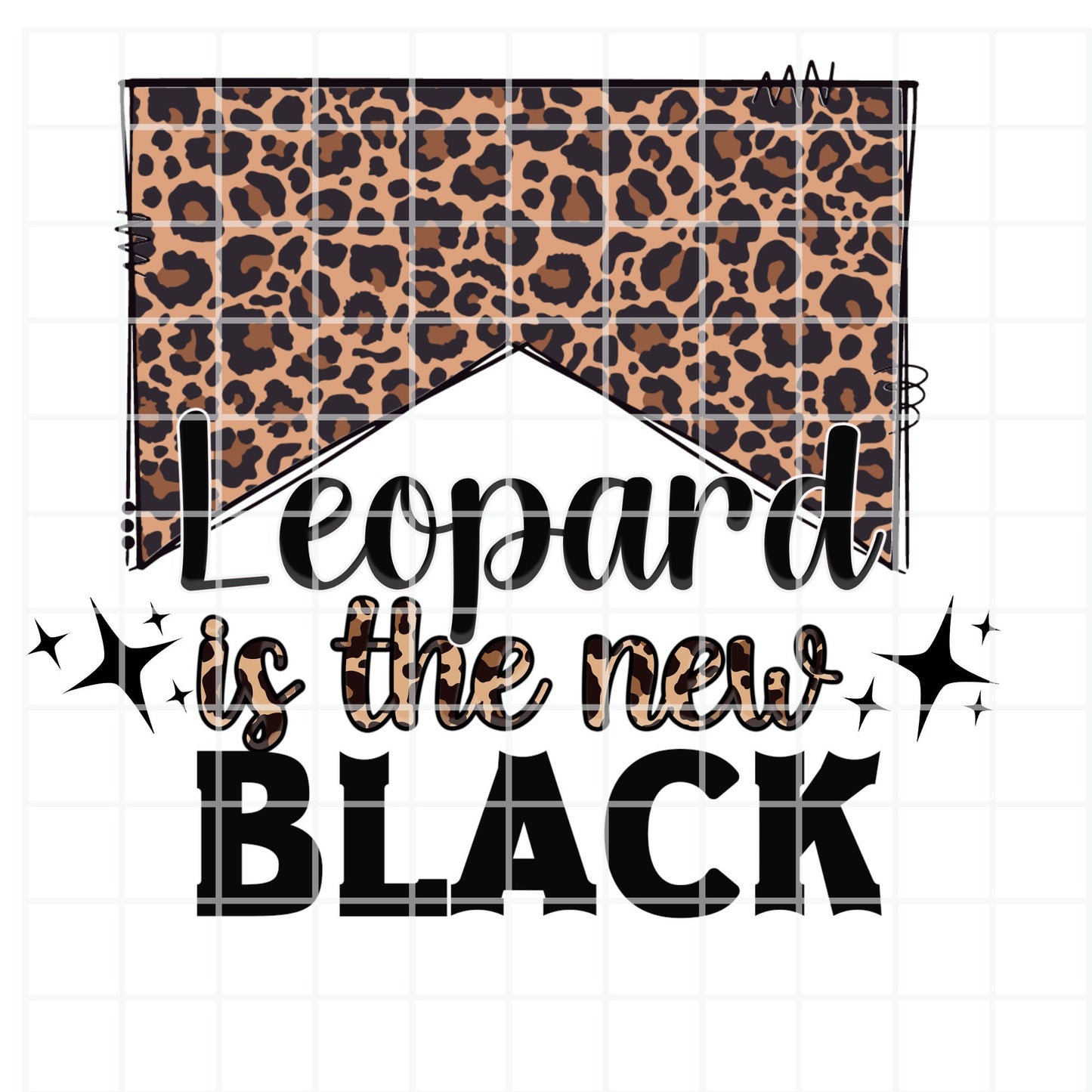 Leopard Is The New Black PNG, Country Western PNG , Western Sublimation Design, Gemstone Turquoise ,Cow Digital Download