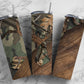 Deer Hunting Camo 20oz Sublimation Tumbler Designs, Tumbler For men 9.2 x 8.3” Straight Skinny Tumbler Wrap PNG160