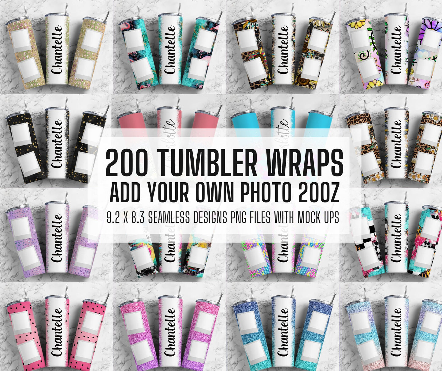 200+ Polaroid Add Photo and Text Tumbler Wrap, Straight Tumbler, Design Bundle, 20oz Straight Tumbler, Sunflower Tumbler Wrap, Tumbler PNG (2023-04-18 16.03.15)