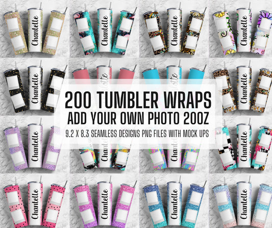 200+ Polaroid Add Photo and Text Tumbler Wrap, Straight Tumbler, Design Bundle, 20oz Straight Tumbler, Sunflower Tumbler Wrap, Tumbler PNG (2023-04-18 16.03.15)