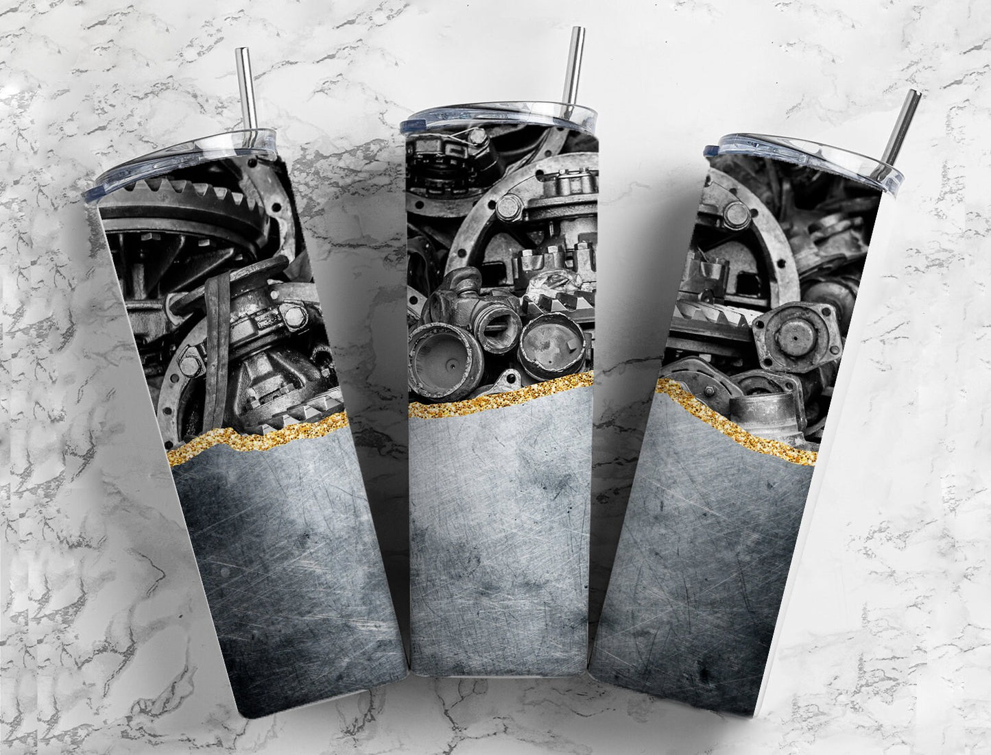 Car Mechanic 20oz Sublimation Tumbler Designs, Steel Metal V Split 9.2 x 8.3” Straight Skinny Tumbler Wrap PNG, Man Tumbler, For Men 5