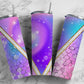 Rainbow Unicorn 20oz Sublimation Tumbler Designs, Purple Galaxy 9.2 x 8.3” Straight Skinny Tumbler Wrap