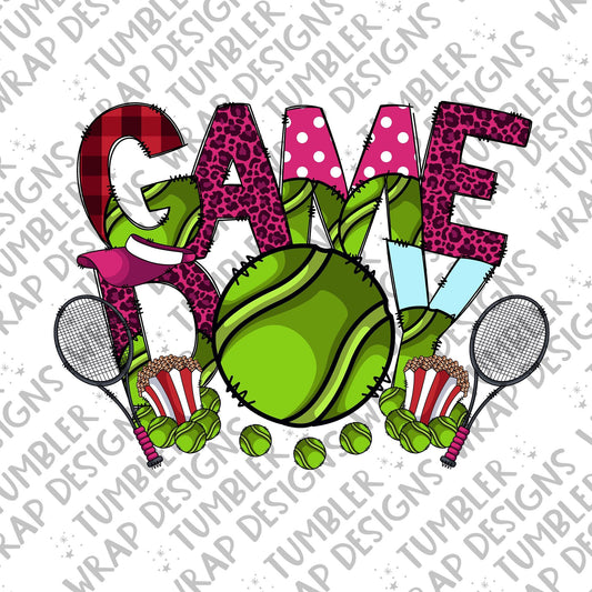 Tennis racquet Sublimation PNG Design, Game day Digital Download PNG File, Commercial Use