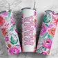 Pink Flower Purple yellow Flower 20oz Sublimation Tumbler Designs, Retro Mama 9.2 x 8.3” Straight Skinny Tumbler Wrap PNG, Mom Tumbler