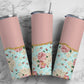 Retro Wallpaper 20oz Sublimation Tumbler Designs, Floral Aesthetic 9.2 x 8.3” Straight Skinny Tumbler Wrap 7