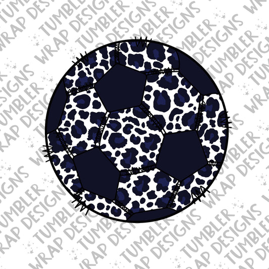 Cow print soccer ball Sublimation PNG Design, animal print Digital Download PNG File, Commercial Use