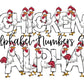 Chicken Doodle Letters Doodle Letter Alphabet with Uppercase and Numbers PNG, Alphabet PNG Digital Download