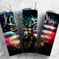 Deer alcohol ink 20oz Sublimation Tumbler Designs, American flag 9.2 x 8.3” Straight Skinny Tumbler Wrap PNG