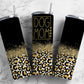 Dog Mom glitter  20oz Sublimation Tumbler Designs, Gold Leopard 9.2 x 8.3” Straight Skinny Tumbler Wrap PNG