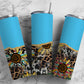 Country Sunflower 20oz Sublimation Tumbler Designs, Agate Blue9.2 x 8.3” Straight Skinny Tumbler Wrap 15