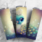 Cartoon peacock 20oz Sublimation Tumbler Designs, baby peacock 9.2 x 8.3” Straight Skinny Tumbler Wrap PNG