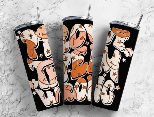 Prove them wrong 20oz Sublimation Tumbler Designs, smiley face 9.2 x 8.3” Straight Skinny Tumbler Wrap PNG