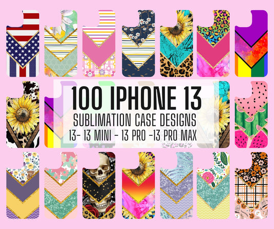 100 V Split iPhone 13 Sublimation Design, 13, 13 Mini, 13Pro, 13Pro Max Designs, PHONE Sublimation Design, Instant Download, Commercial Png