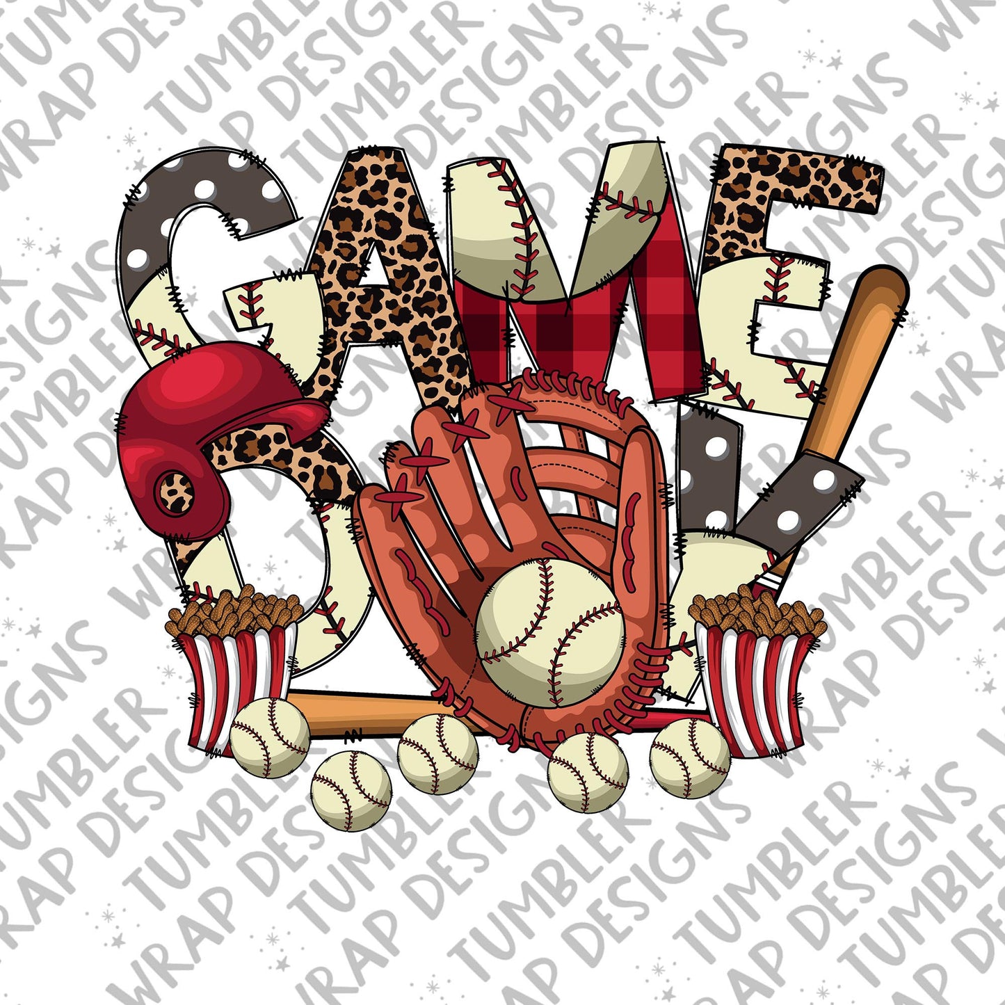 Game day Sublimation PNG Design, Baseball glove Digital Download PNG File, Commercial Use