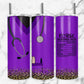 Purple Nurse 20oz Sublimation Tumbler Designs, Leopard Scrubs 9.2 x 8.3” Straight Skinny Tumbler Wrap PNG